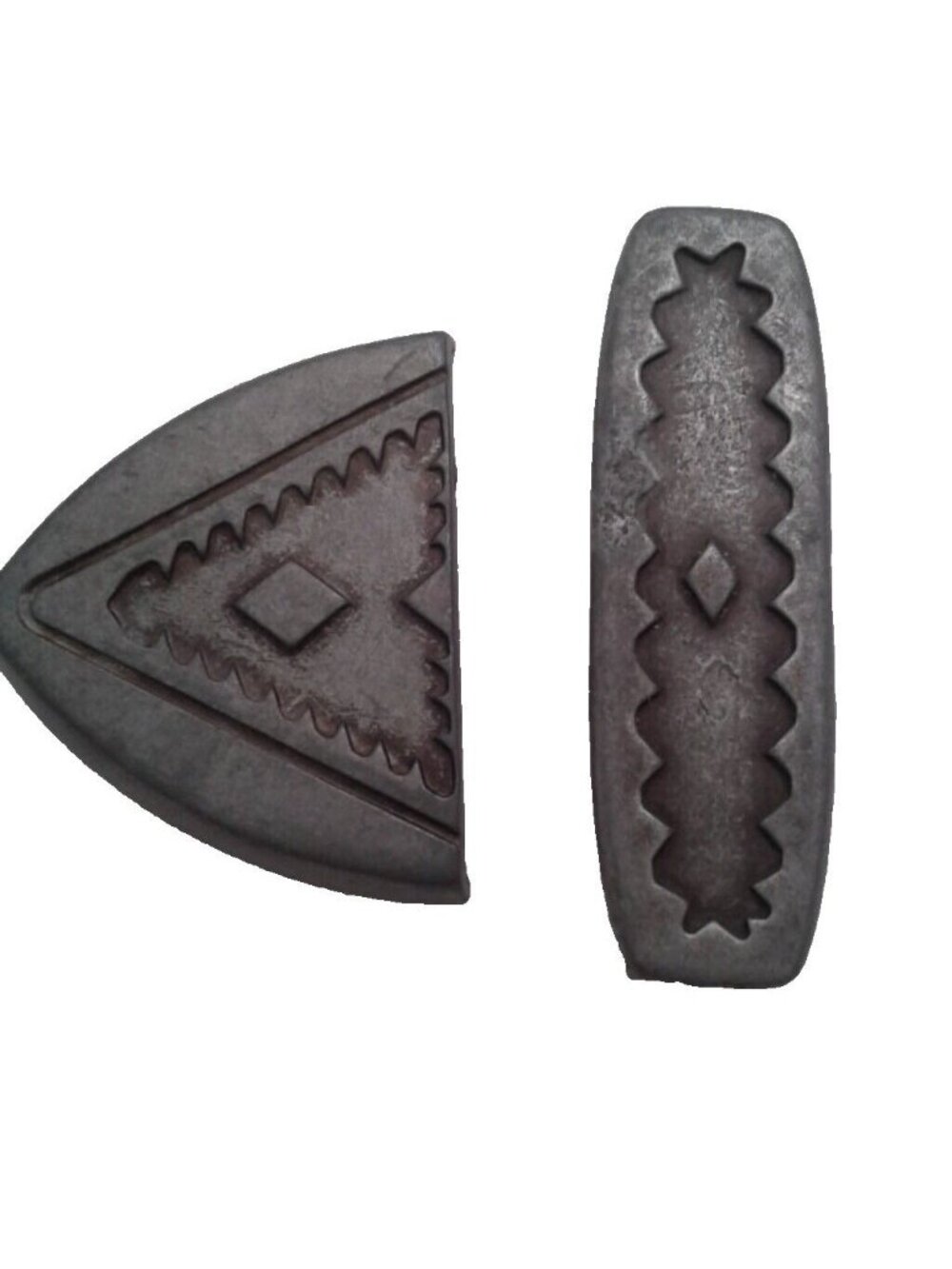 Decorative DMP Metal Belt Buckle Parts With Geometric Design Vintage Replacement